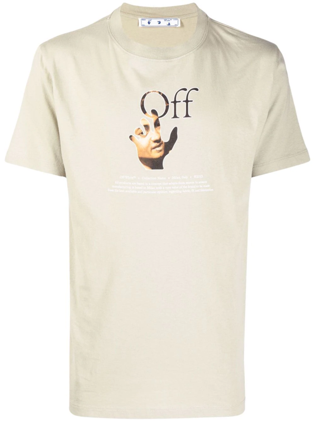 Off-White Logo-Print Neutrals T-Shirt