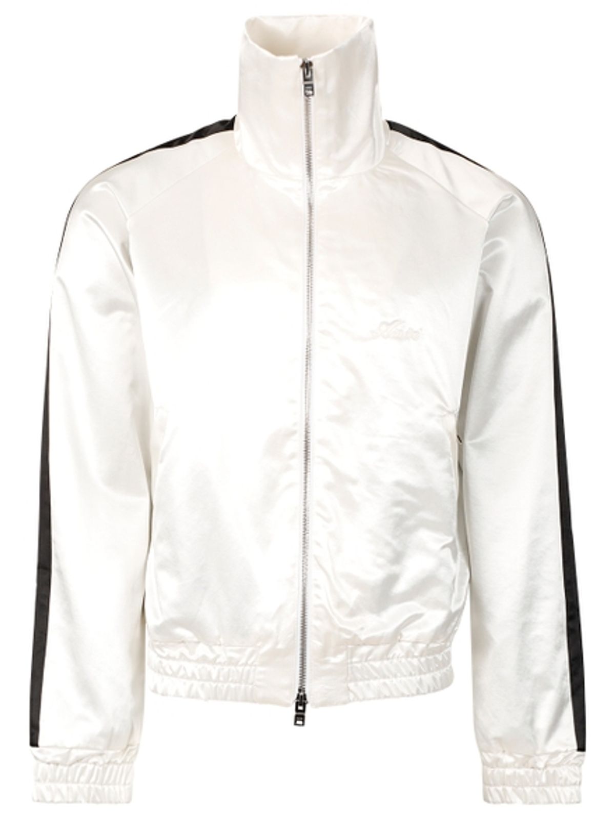 Amiri Sateen White And Black Track Jacket