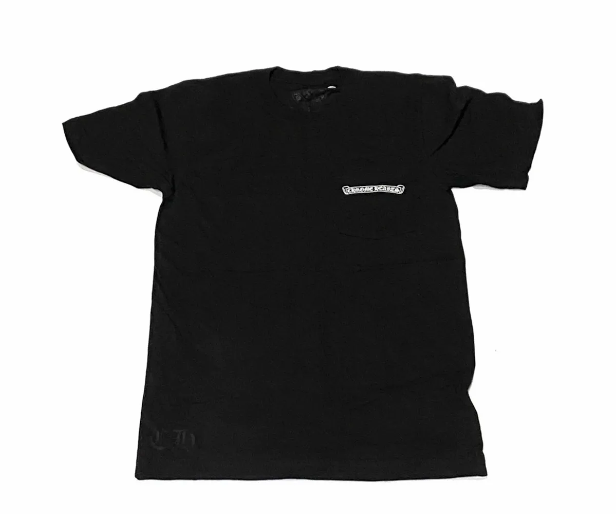 Chrome Hearts Shoulder Logo USA Black T-Shirt