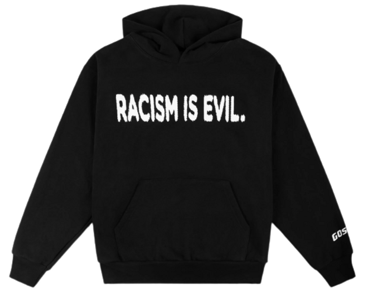 Simple Gospel Racism Is Evil Black Hoodie