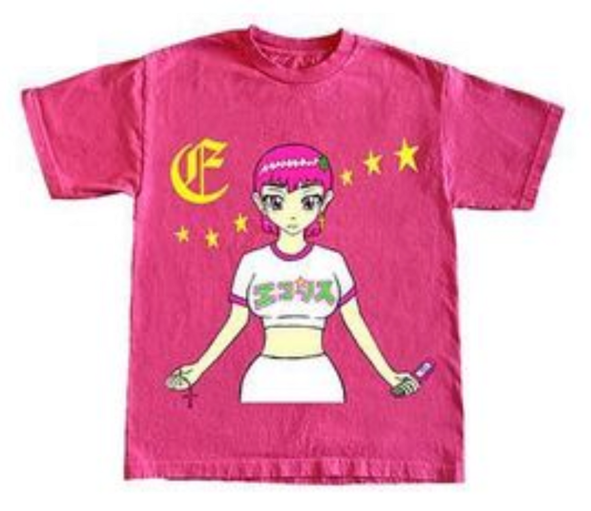 Ecosys La Vampire Girl Pink T-Shirt
