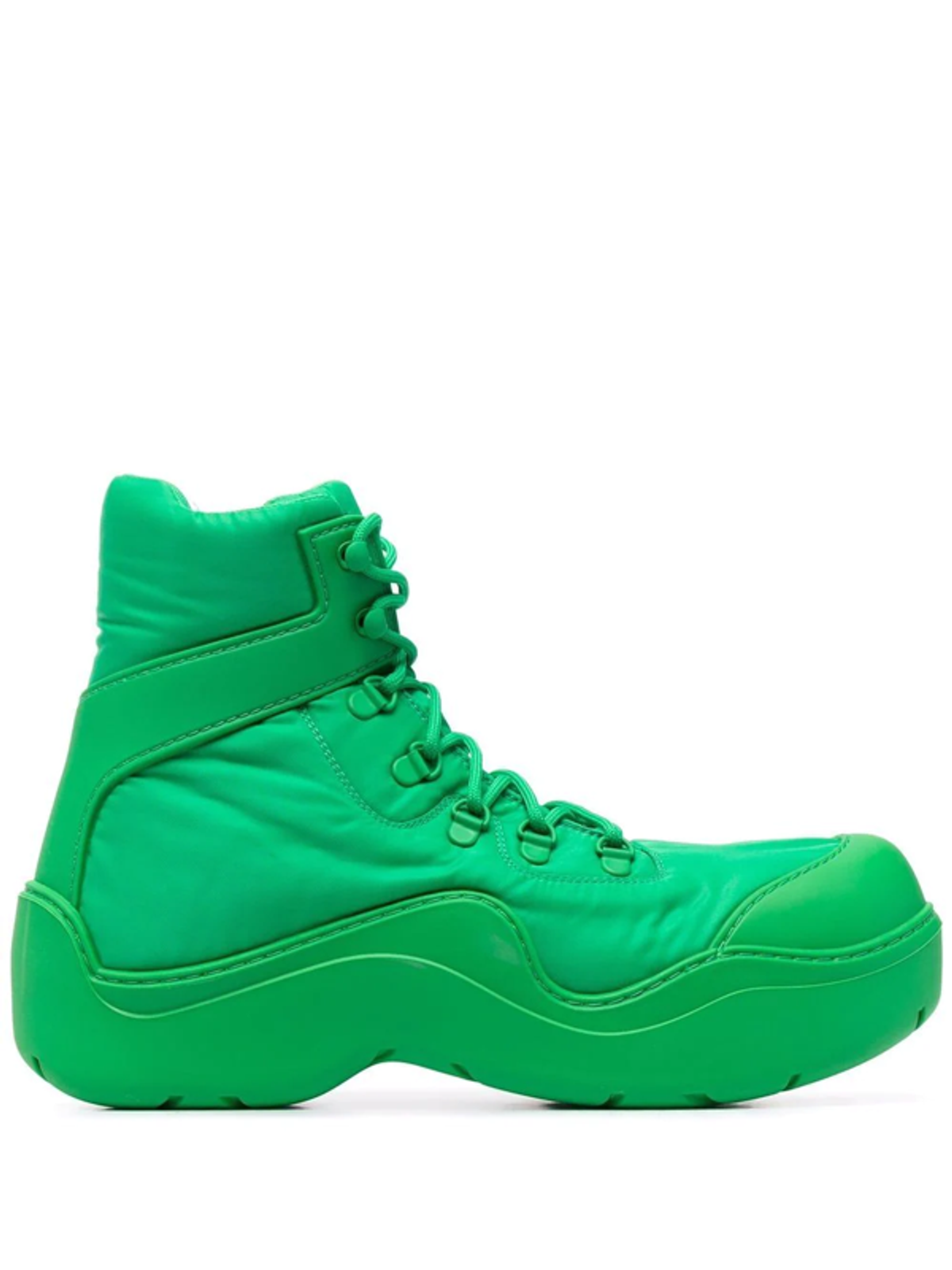Bottega Veneta Lace-Up Green Ankle Boots
