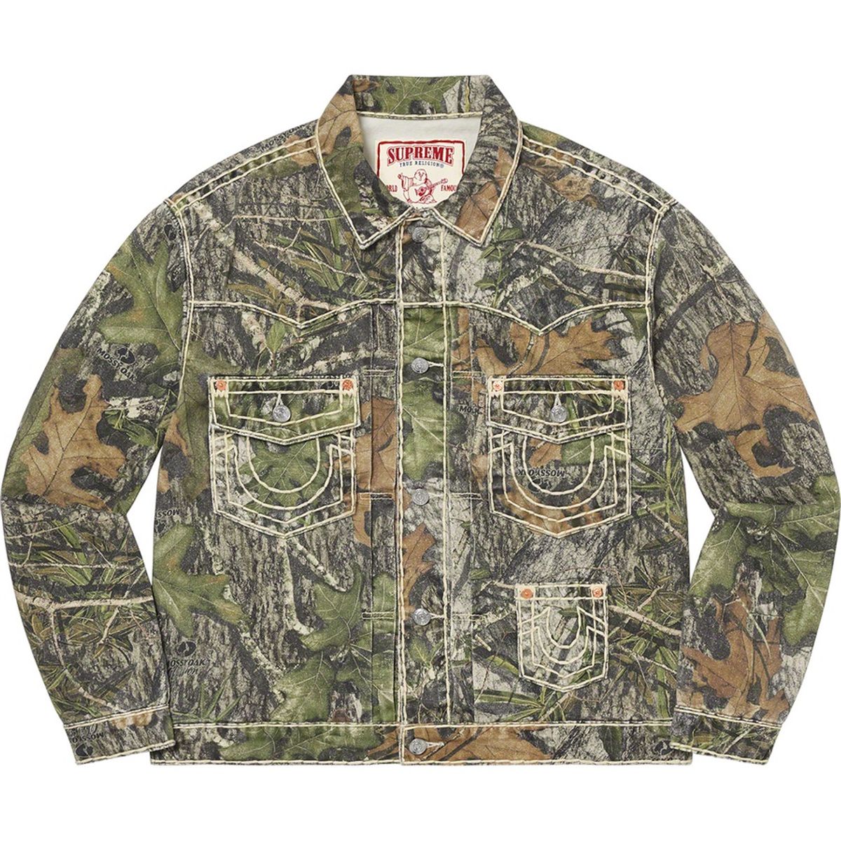 Supreme × True Religion Mossy Oak Camo Denim Trucker Jacket