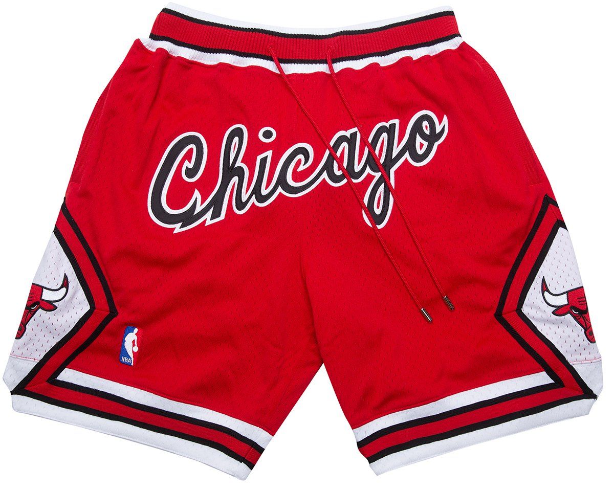 Just Don × Mitchell & Ness Chicago Bulls Red Shorts