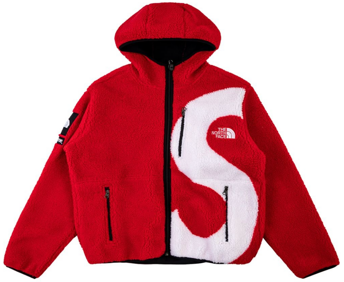 Supreme × The North Face S Logo Red Fleece Jacket