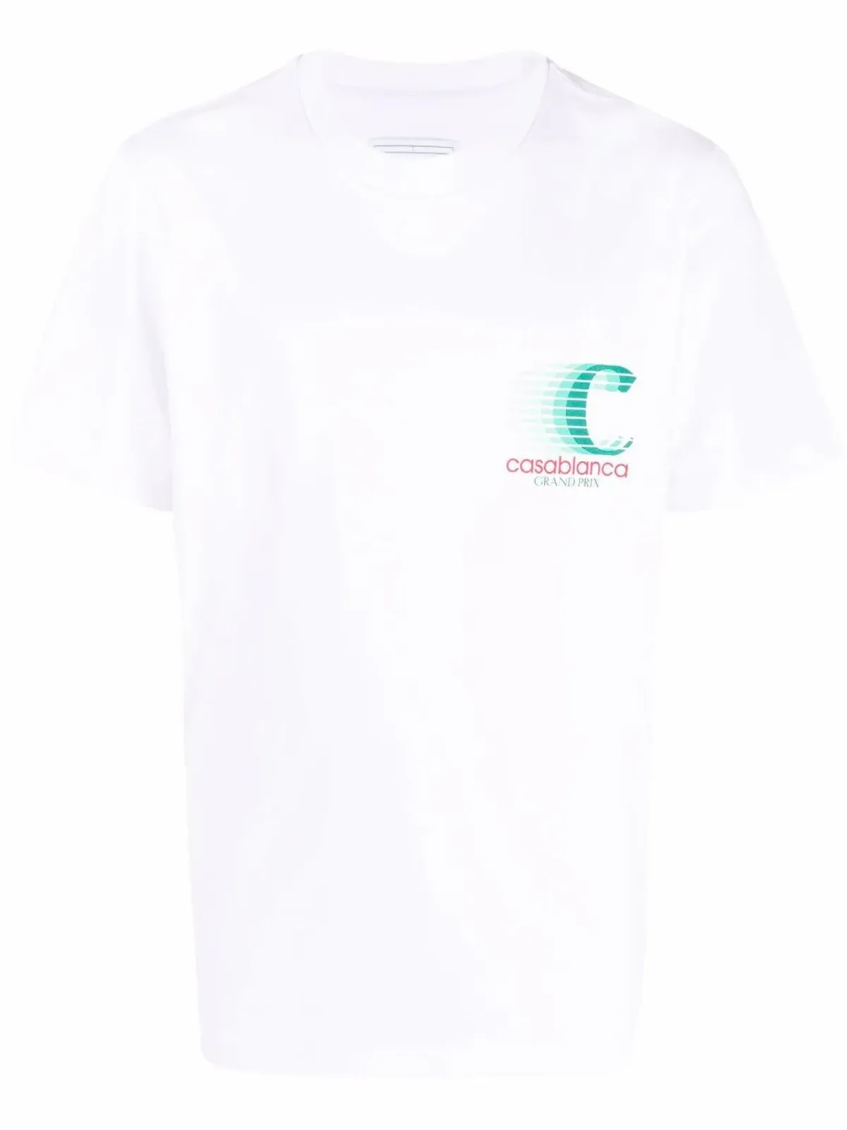 Casablanca White Grand Prix And Logo-Print Organic Cotton-Jersey T-Shirt