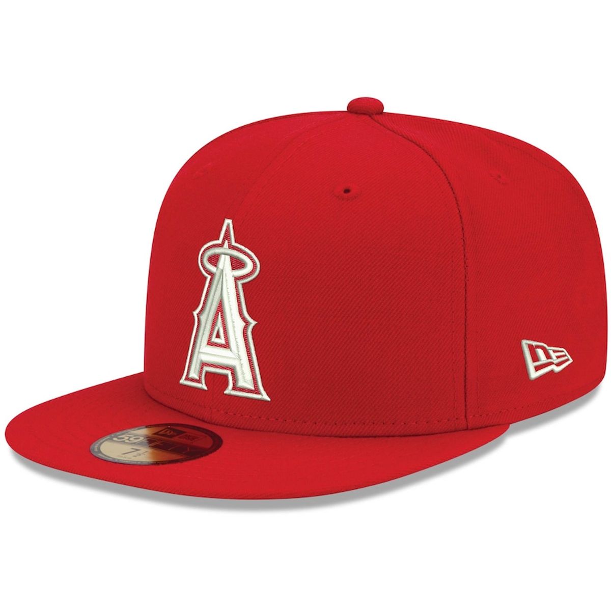 New Era Los Angeles Angels New Era Red Logo White Fitted Hat