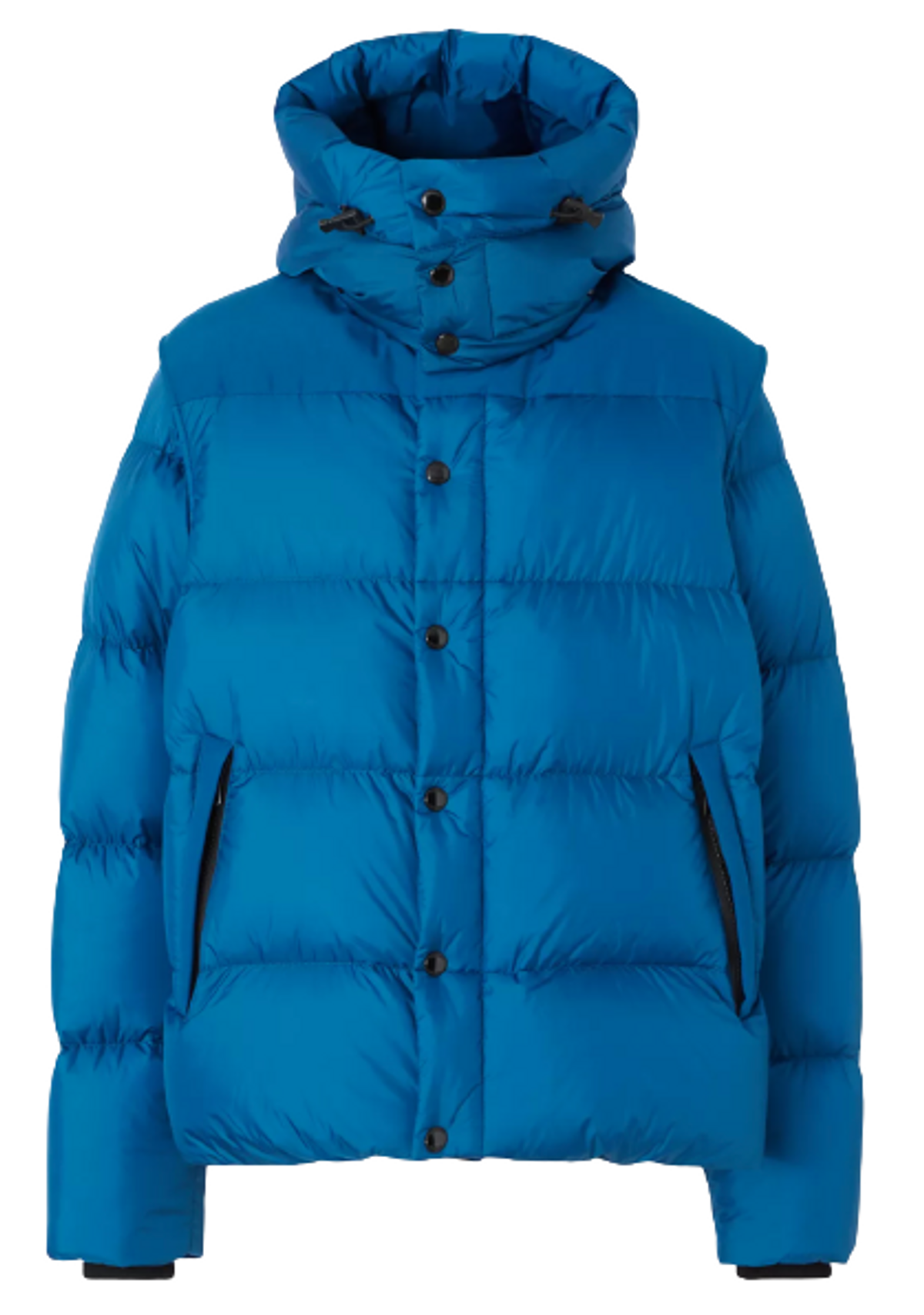 Burberry Detachable Sleeve Midnight Navy Hooded Puffer Jacket