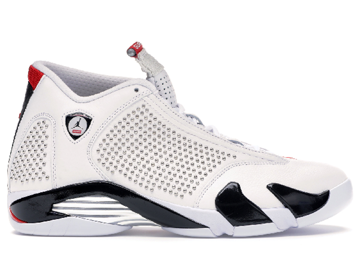 Supreme × Jordan Air Jordan 14 Retro White Sneakers