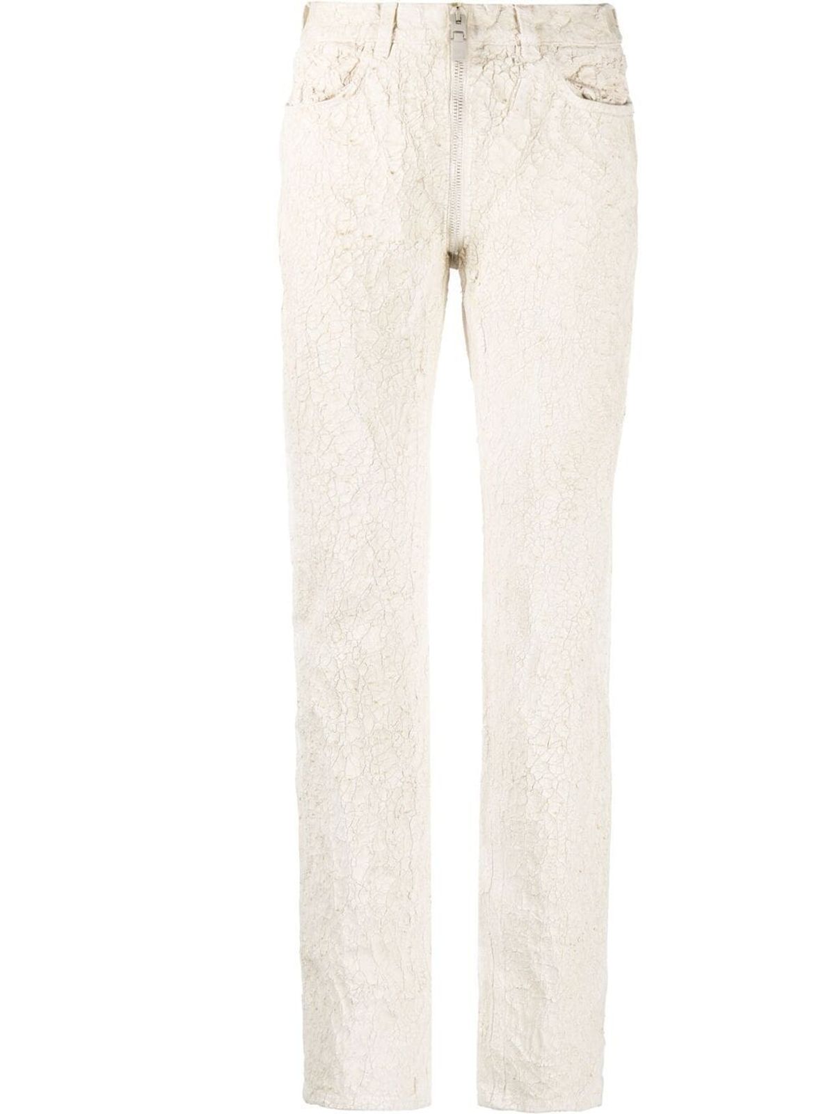 Givenchy Crackled Painted Slim Jeans WHAT’S ON THE STAR?