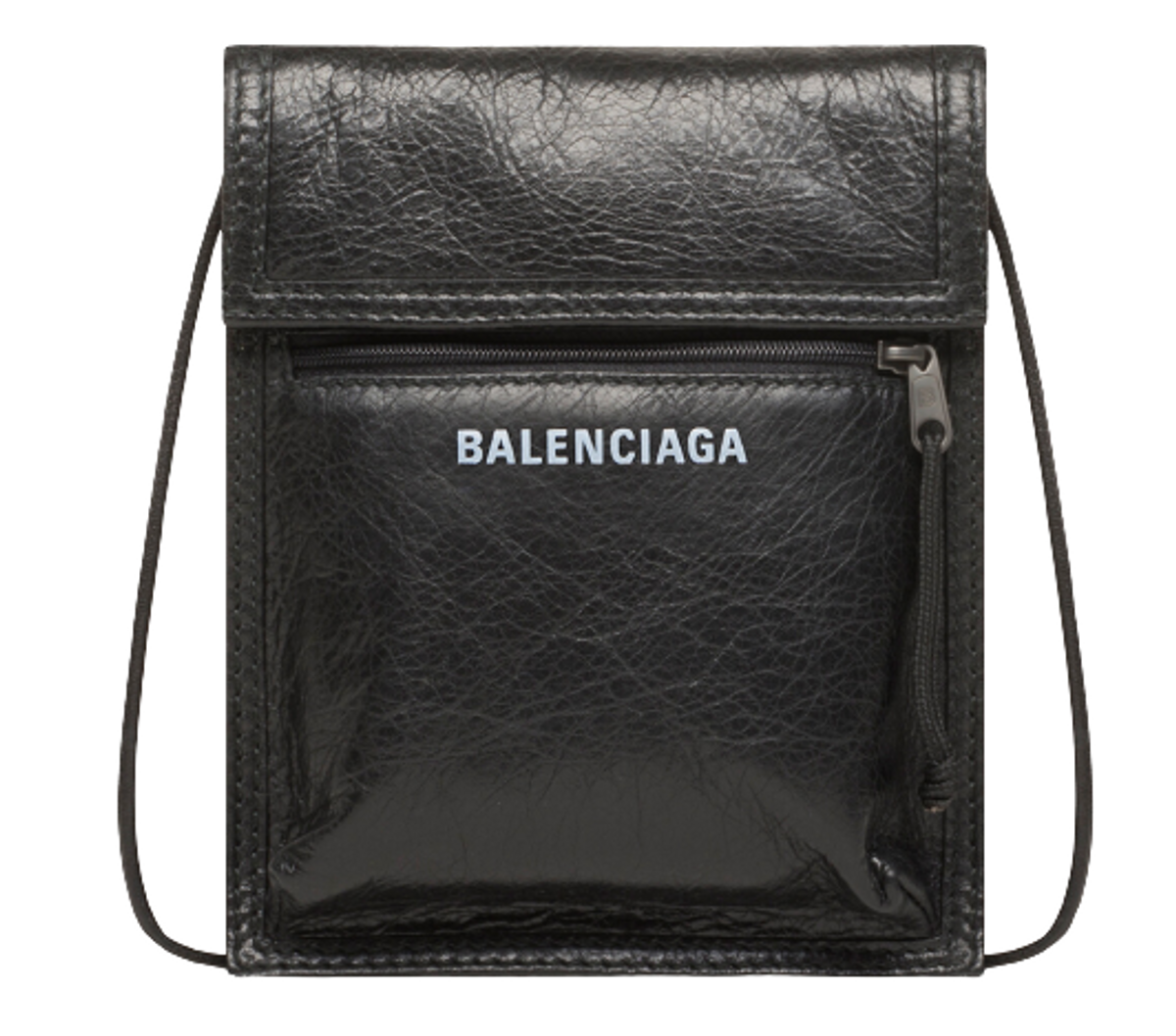 Balenciaga Explorer Strap Black Small Pouch