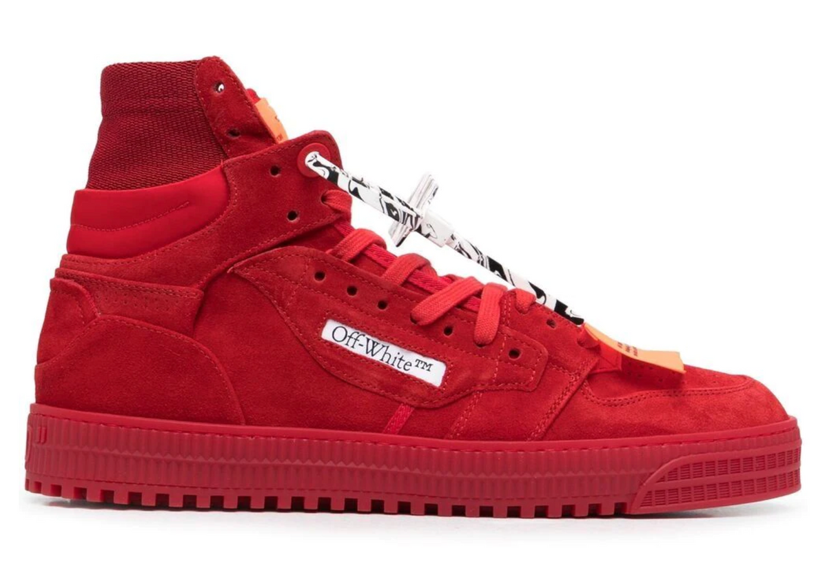 Off-White 3.0 Off Court High Top Red Trainers Sneakers