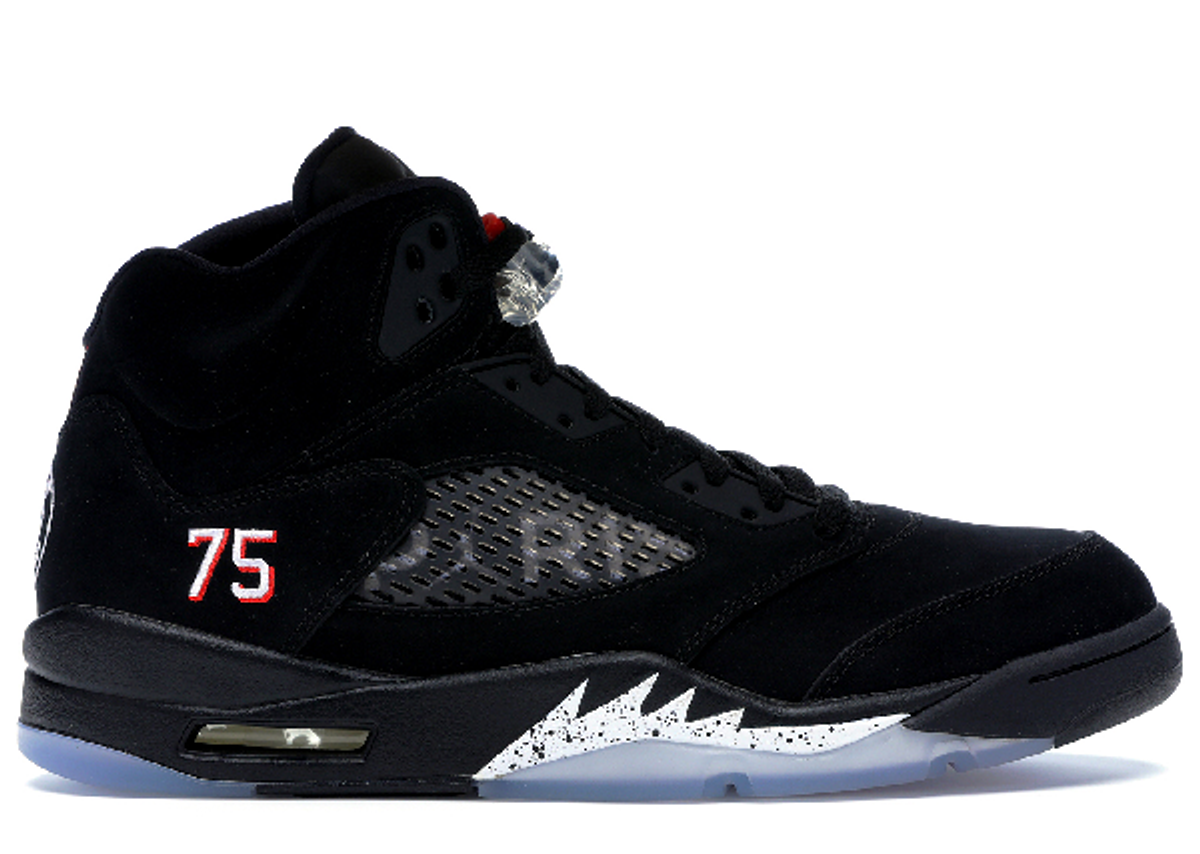 Jordan × Paris Saint-Germain Air Jordan 5 Retro Black Sneakers