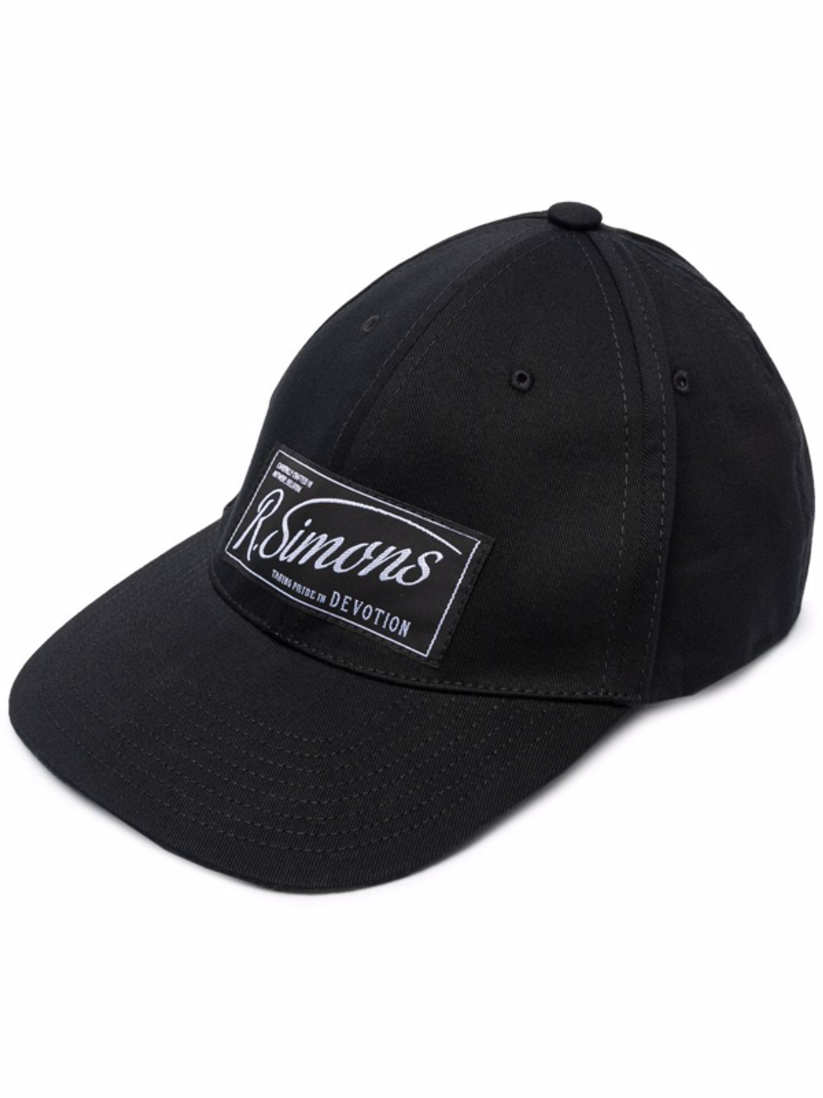 Raf Simons Logo Patch Black Cap