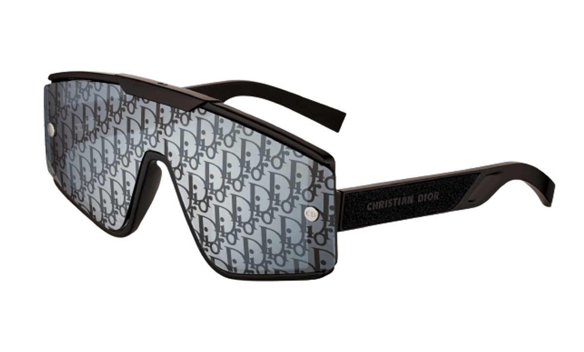 Dior Diorxtrem Mu Black Mask Interchangeable Lenses Sunglasses
