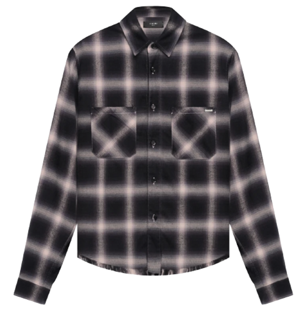 Amiri Core Shadow Black Plaid Buttoned Shirt