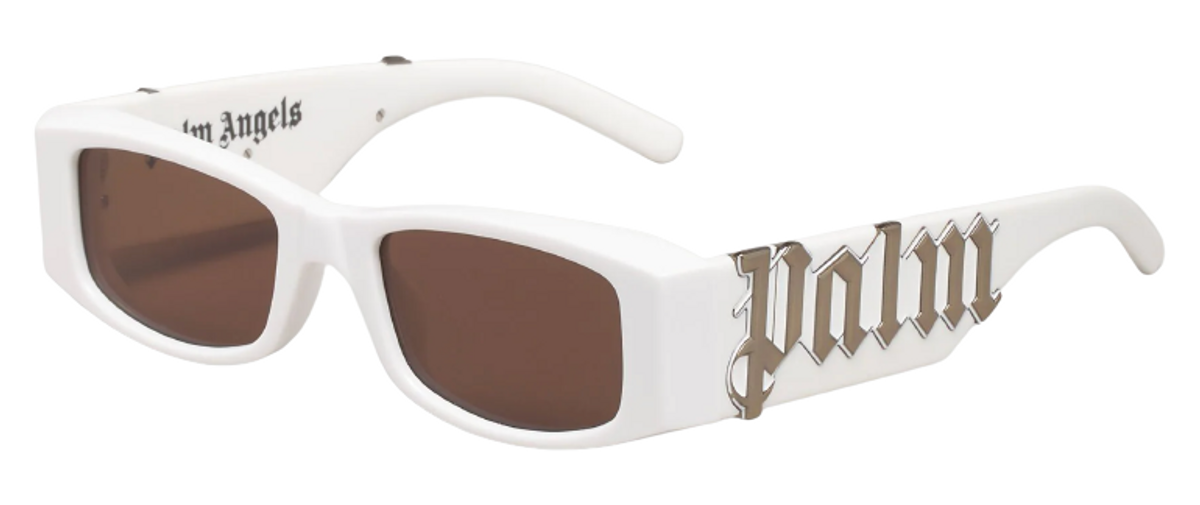 Palm Angels Angel Logo White Sunglasses