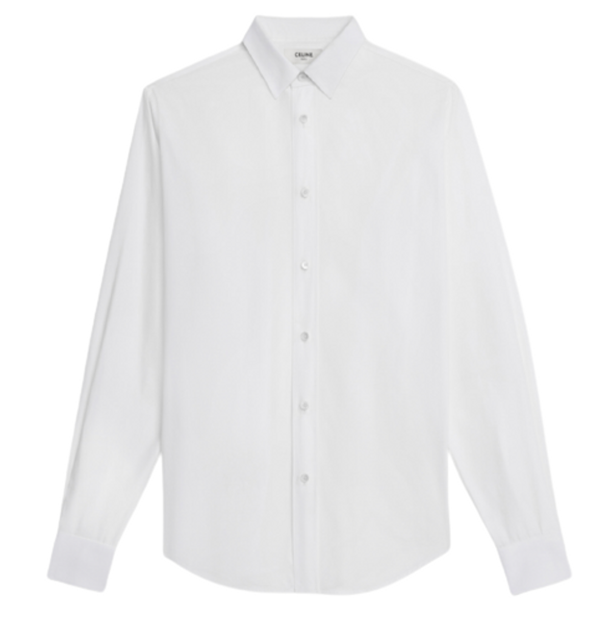 Celine Classic Cotton Poplin White Shirt