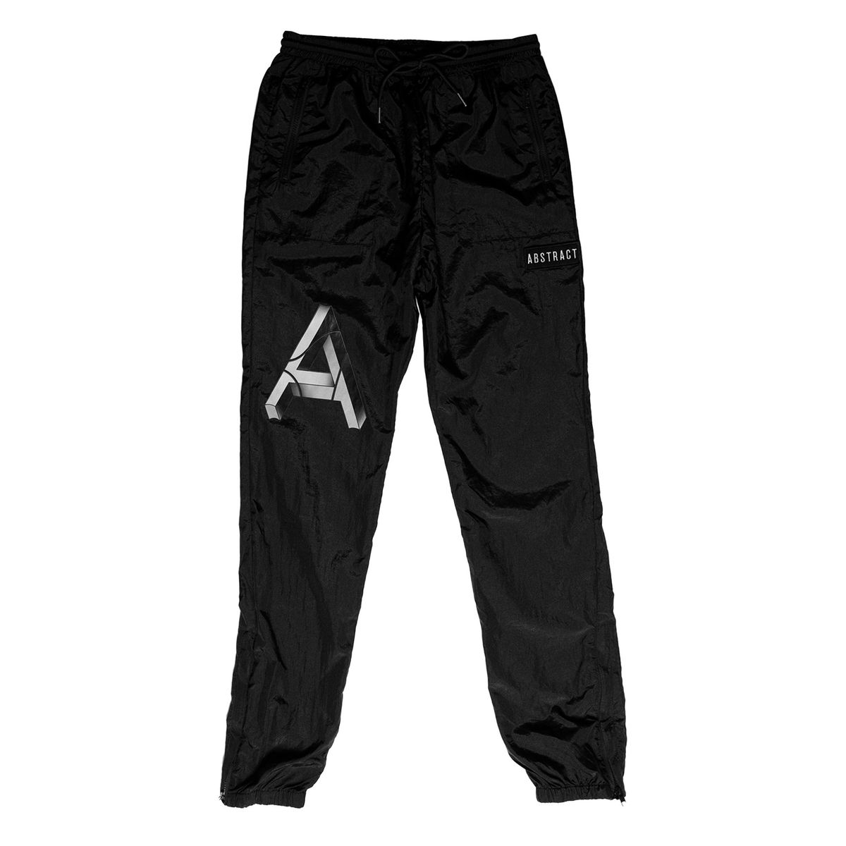 Abstract Clothing Co. Signature Logo Black Nylon Pants