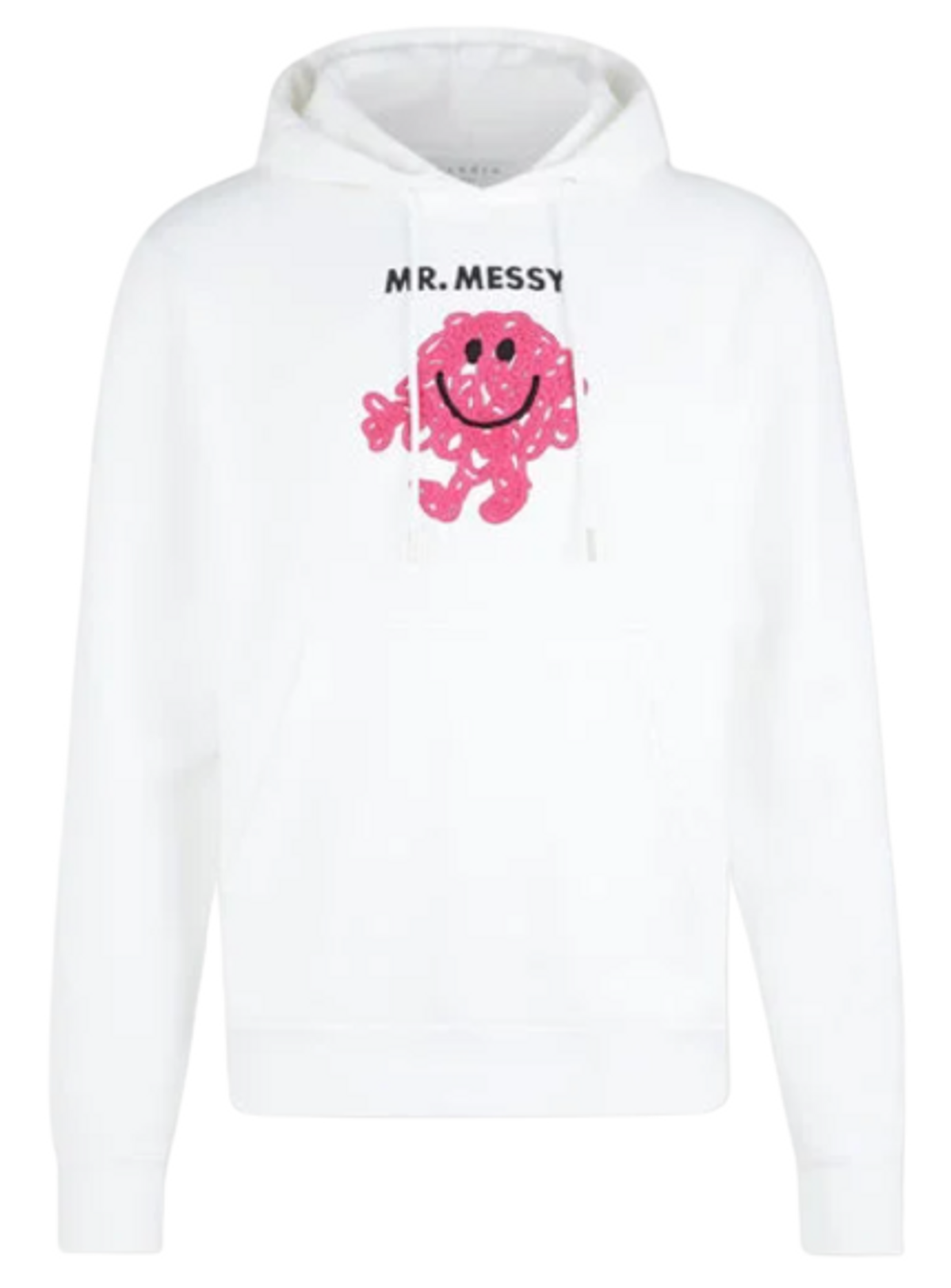 Sandro Mr. Messy Cotton Fleece White Hoodie