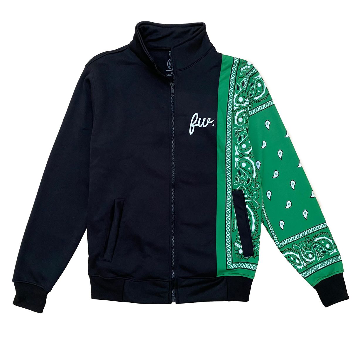 Filthy Wealth Green Bandana Track Jacket