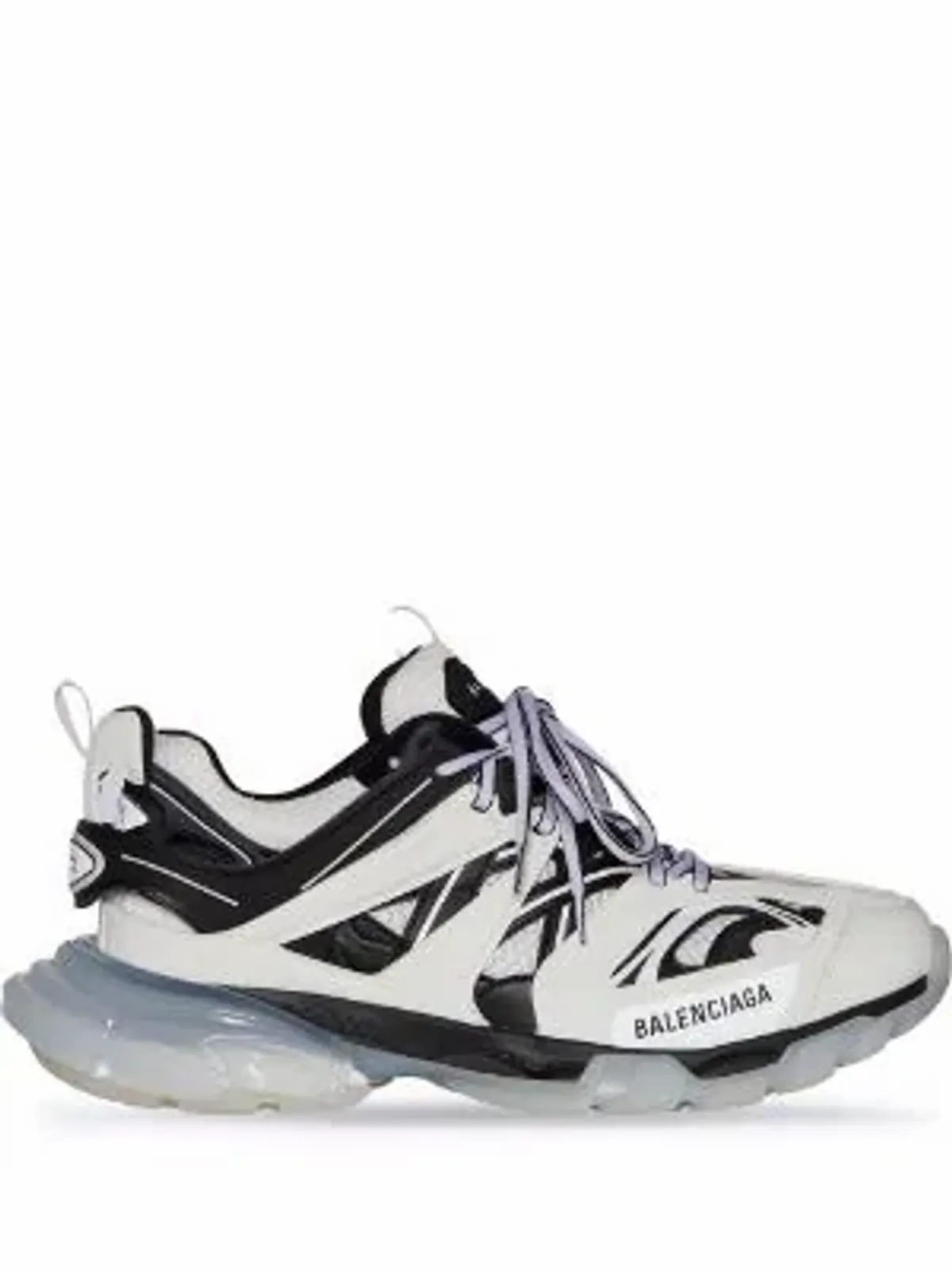 Balenciaga Track Clear-Sole White Black Sneakers