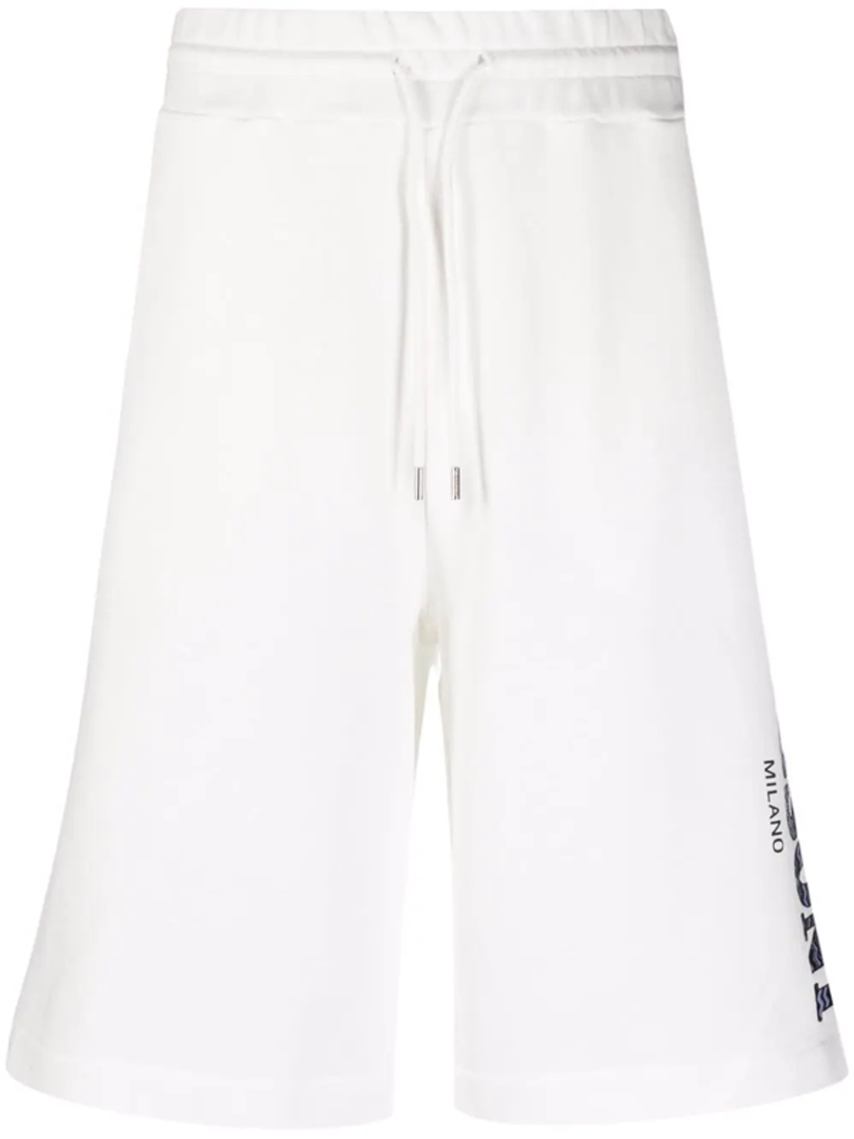 Missoni Logo-Print White Track Shorts