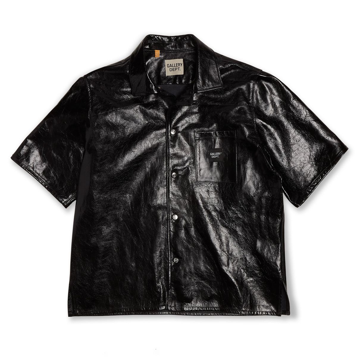 Gallery Dept. Black Leather Parker Shirt