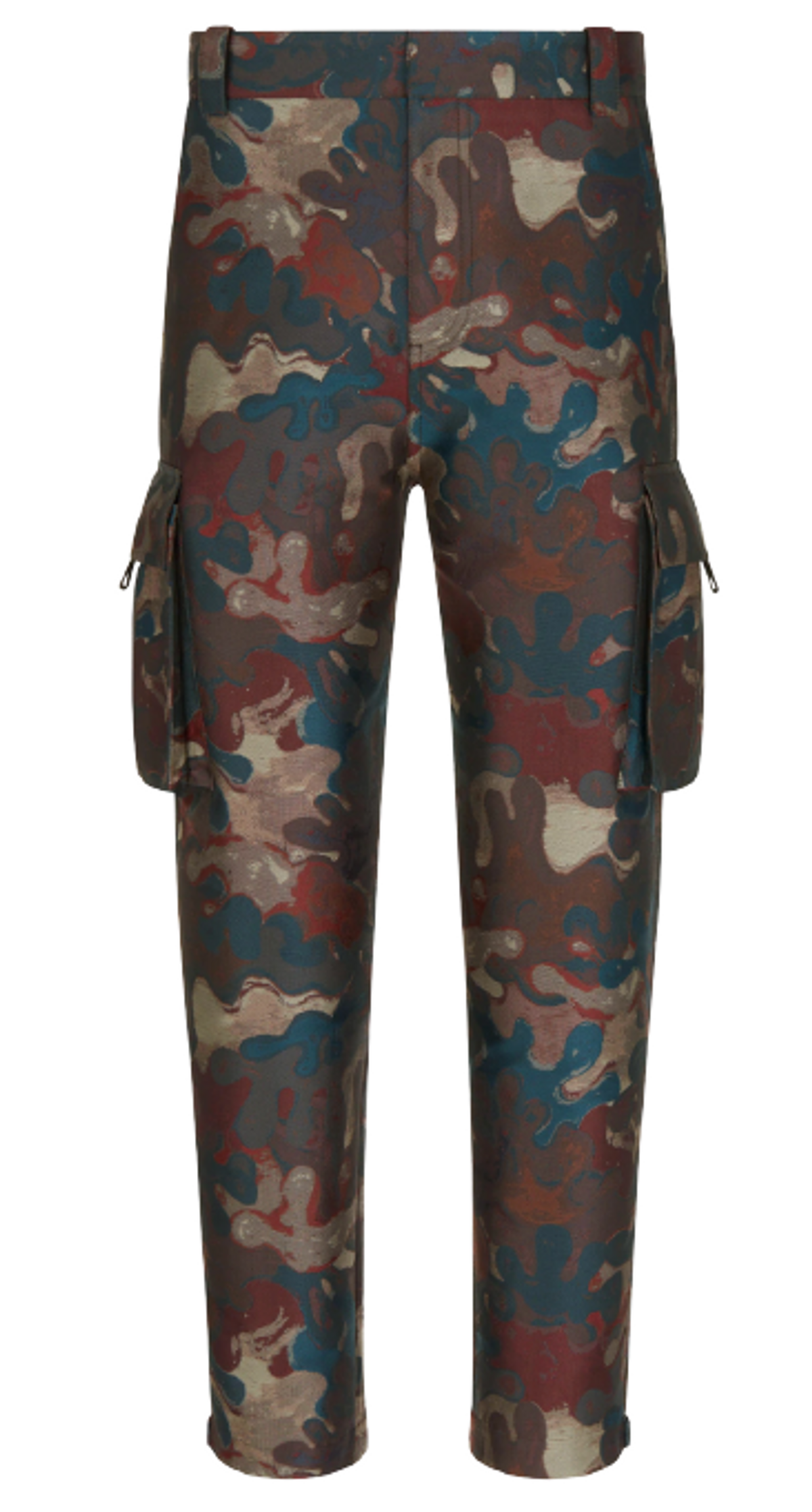 Dior × Peter Doig Multicolor Camouflage Technical Jacquard Cargo Pants