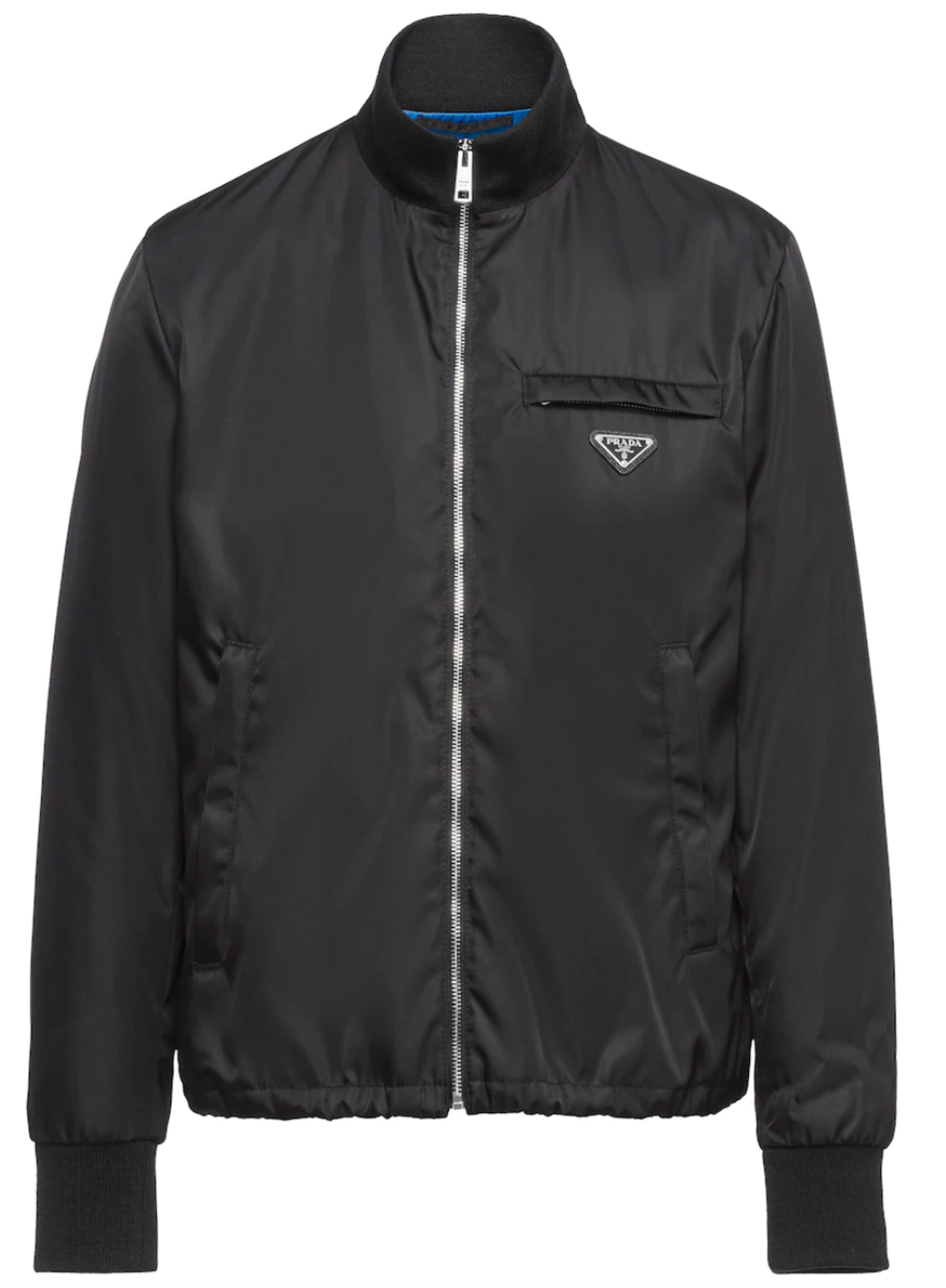 Prada Re-Nylon Gabardine Blouson Black Jacket