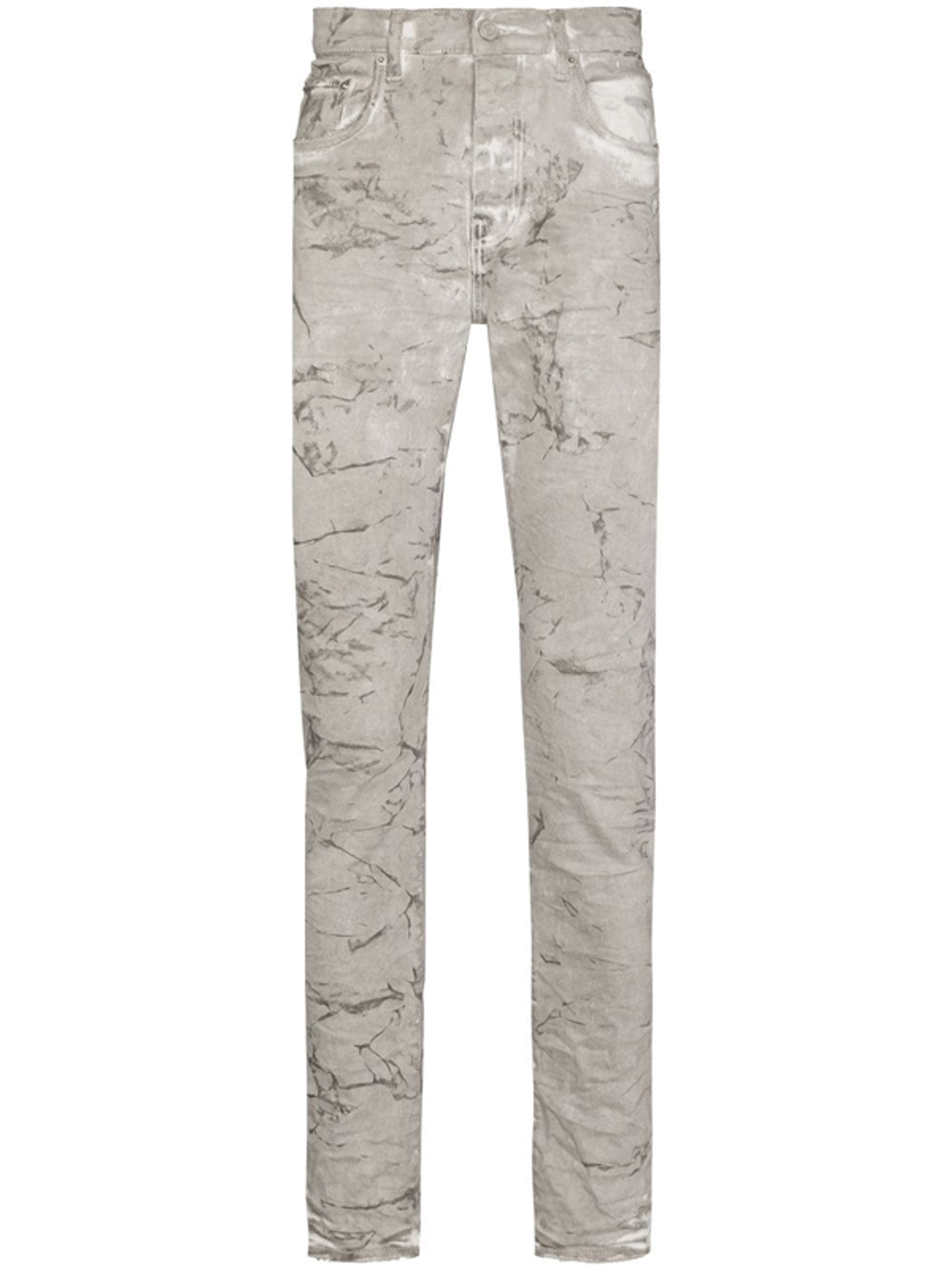 Purple Brand Grey Mechanic Dirty Skinny Jeans