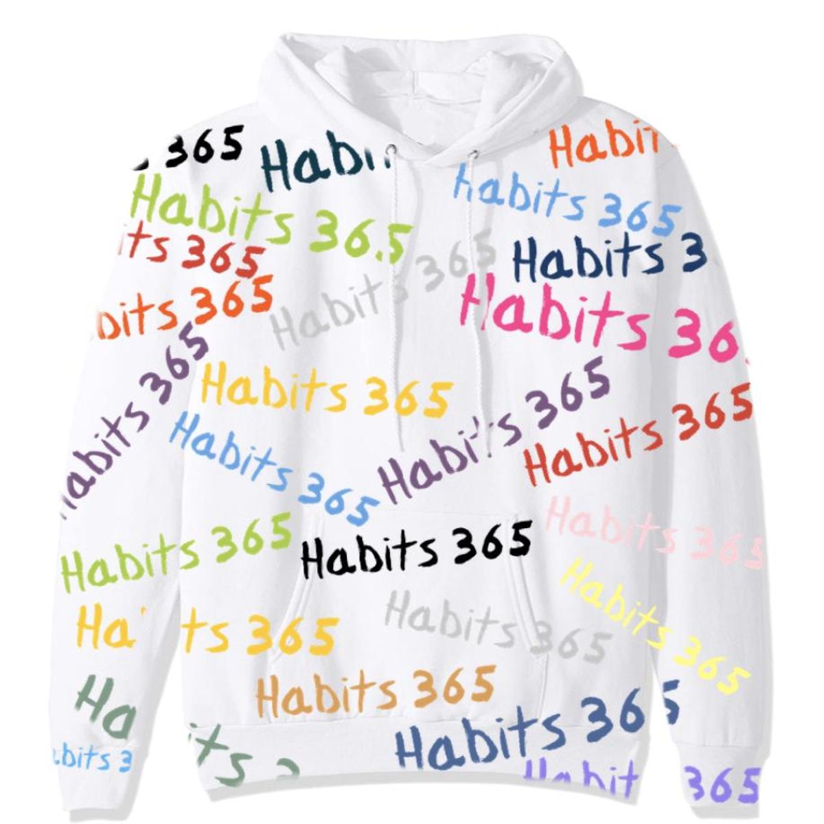 Habits 365 Coloring Book White Hoodie