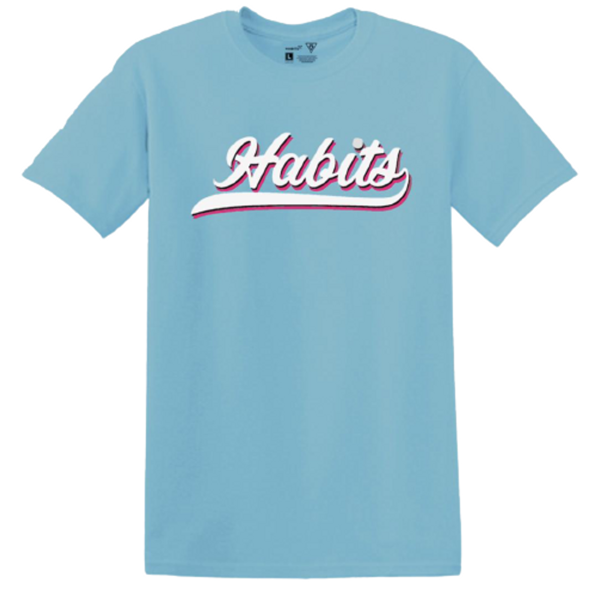Habits 365 Blue Miami Vice Cursive T-Shirt