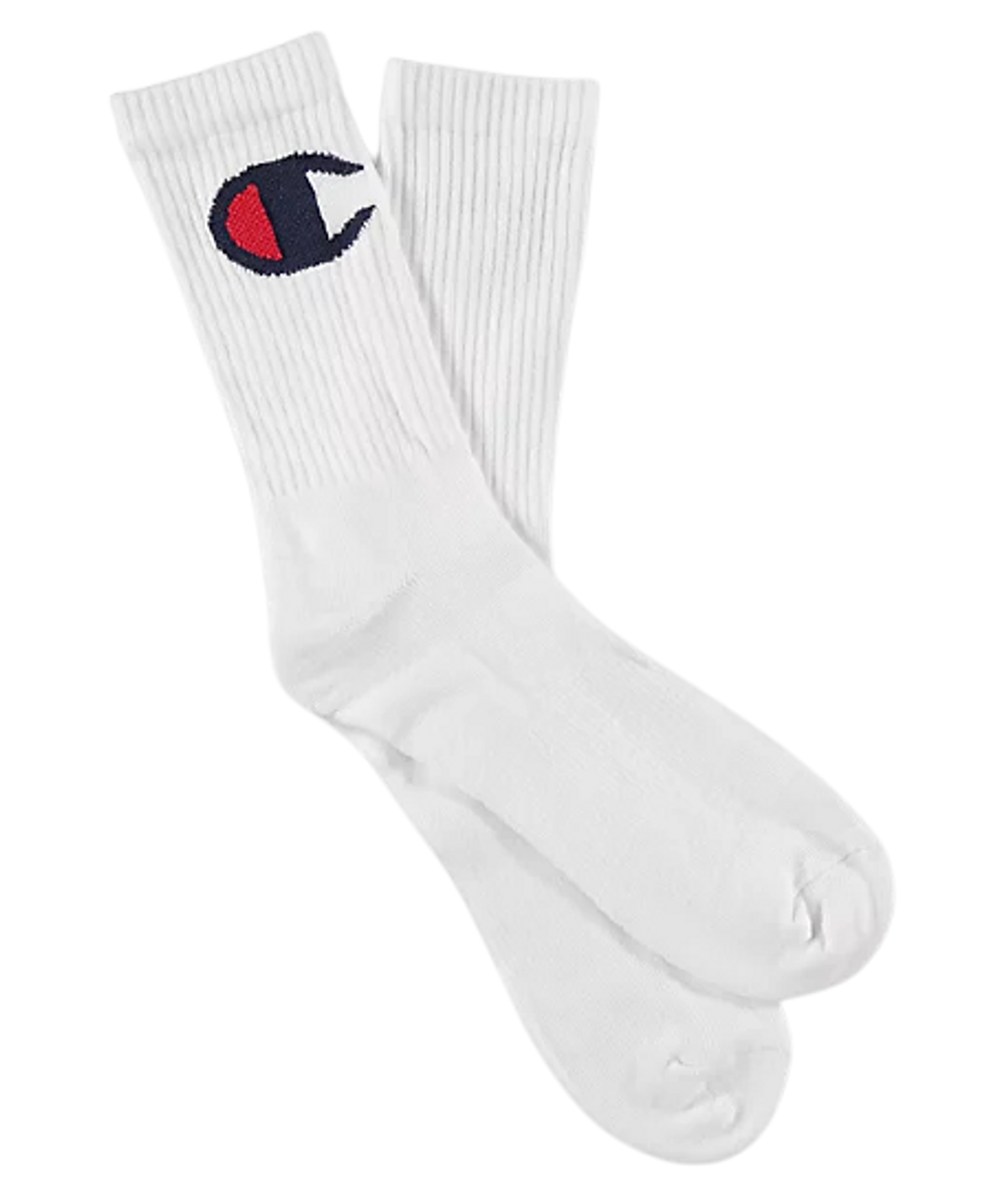 Champion Big C White Crew Socks
