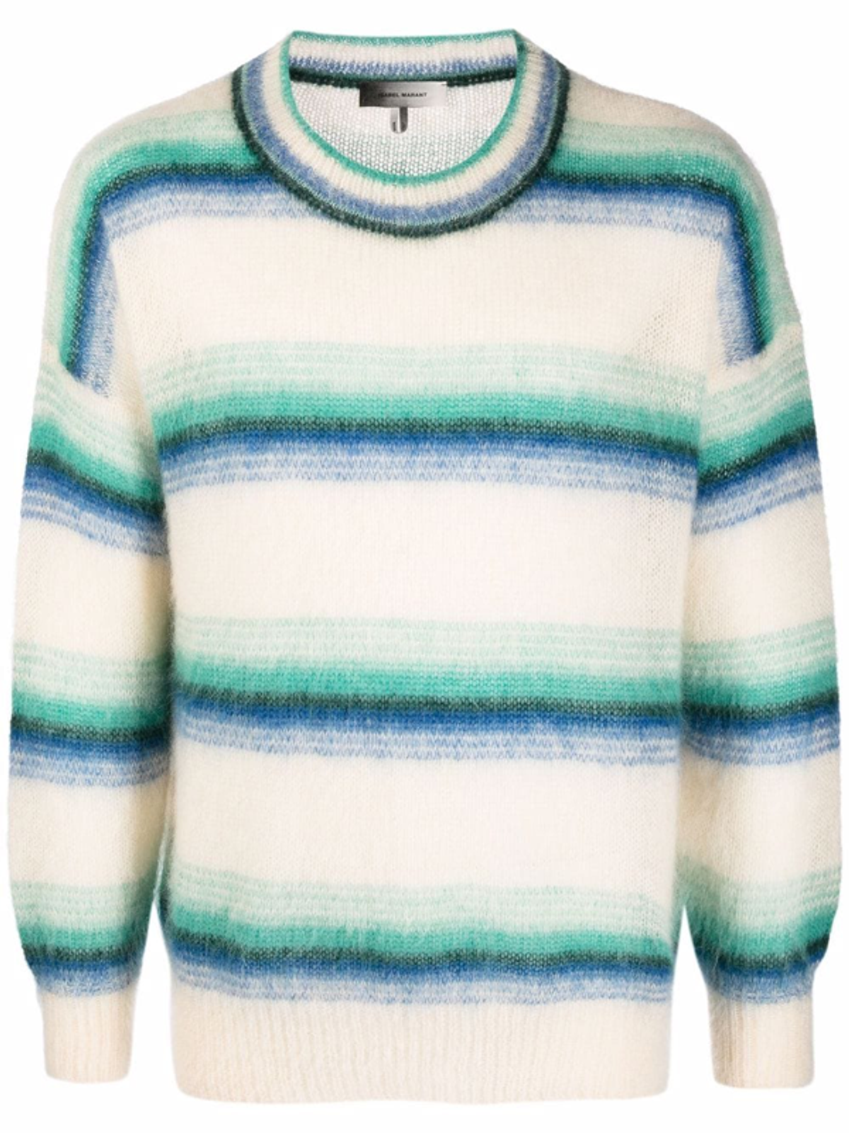 Isabel Marant Drussellh Striped Mohair-Blend Sweater