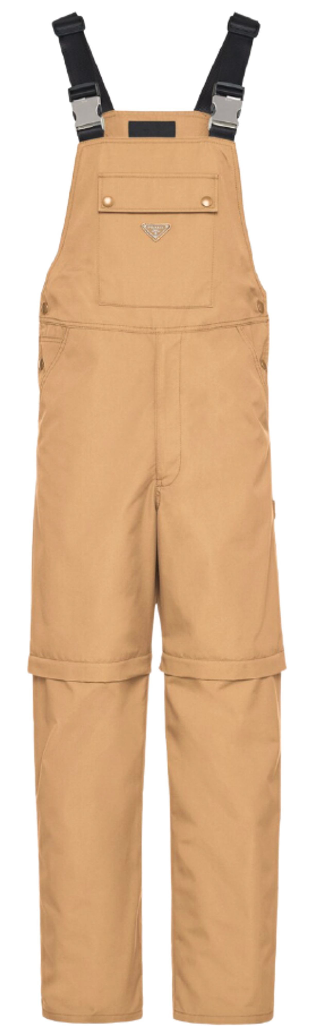 Prada Camel Brown Technical Fabric Overalls