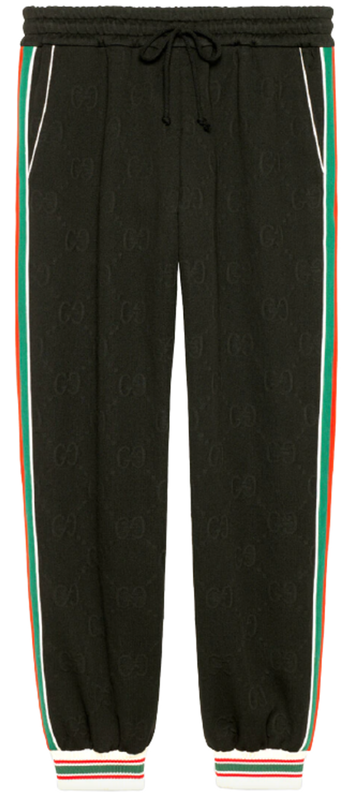 Gucci Gg Jacquard Jersey Black Jogging Pants