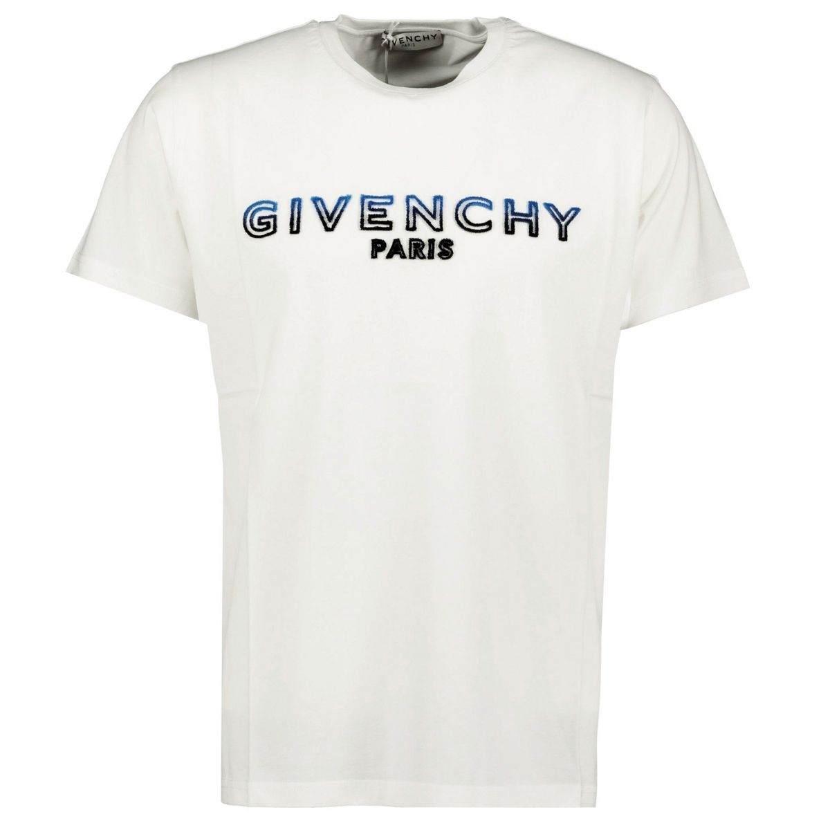 Givenchy White & Blue Gradient-Logo T-Shirt