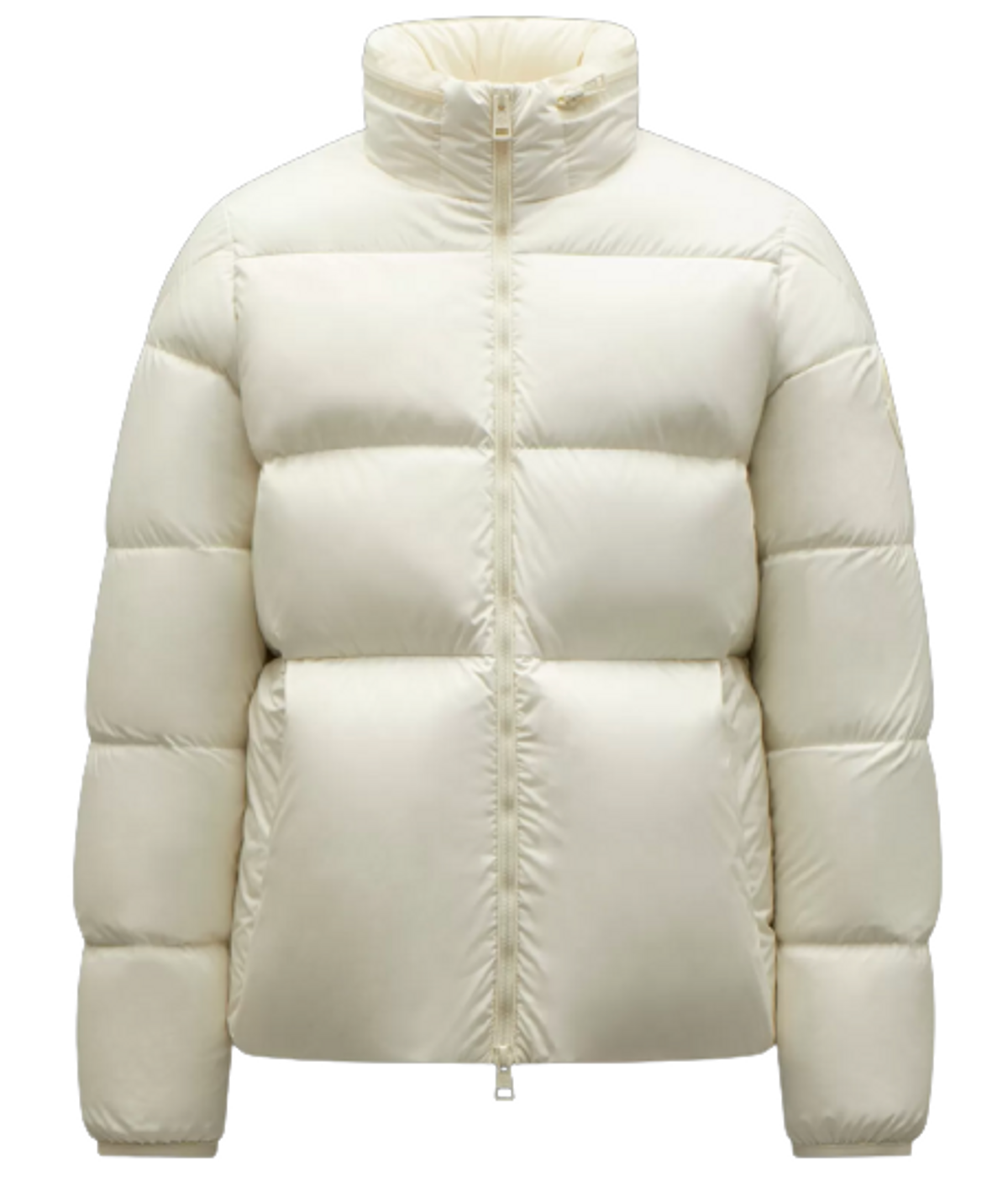 Moncler Akishima Silk White Down Jacket