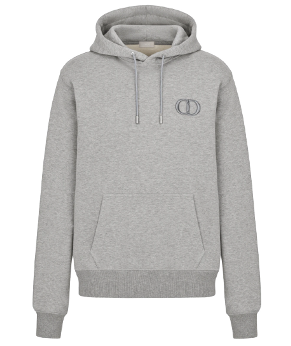 Dior CD Icon Gray Cotton Fleece Hoodie