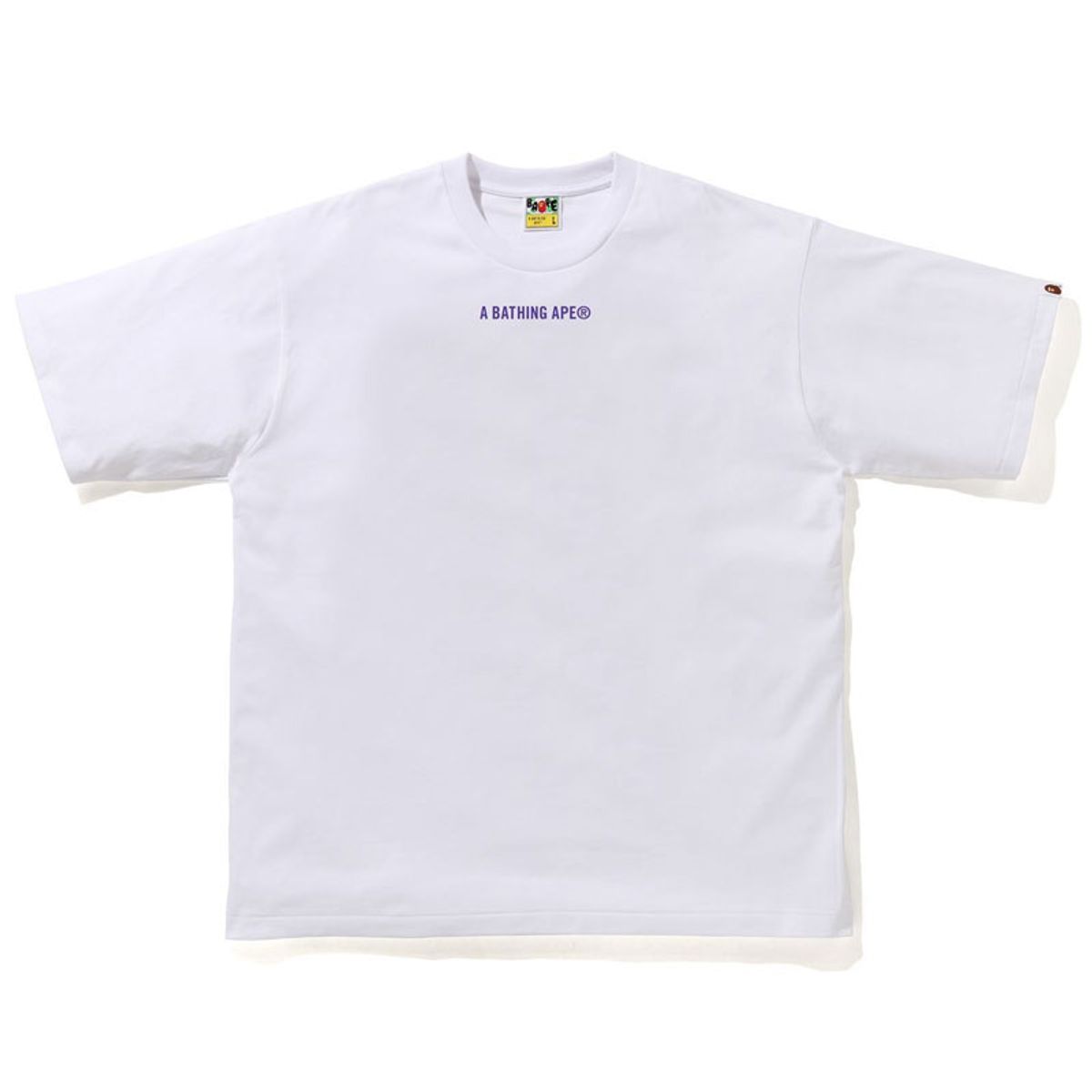 Bape Purple Logo White T-Shirt