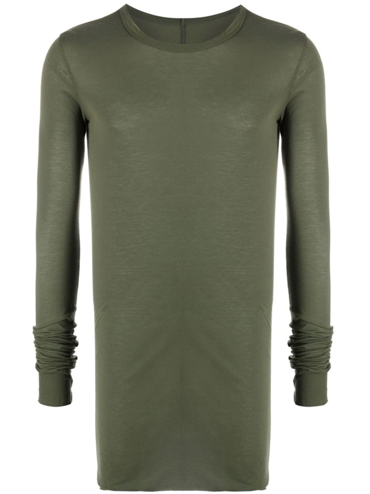 Rick Owens Men's Basic LS Viscose Blend Shirt Green