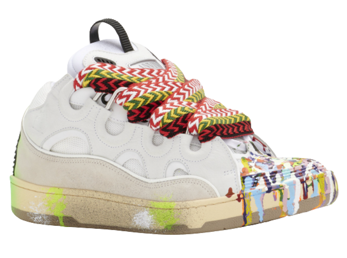 Lanvin × Gallery Dept. Painted Leather Curb Sneakers