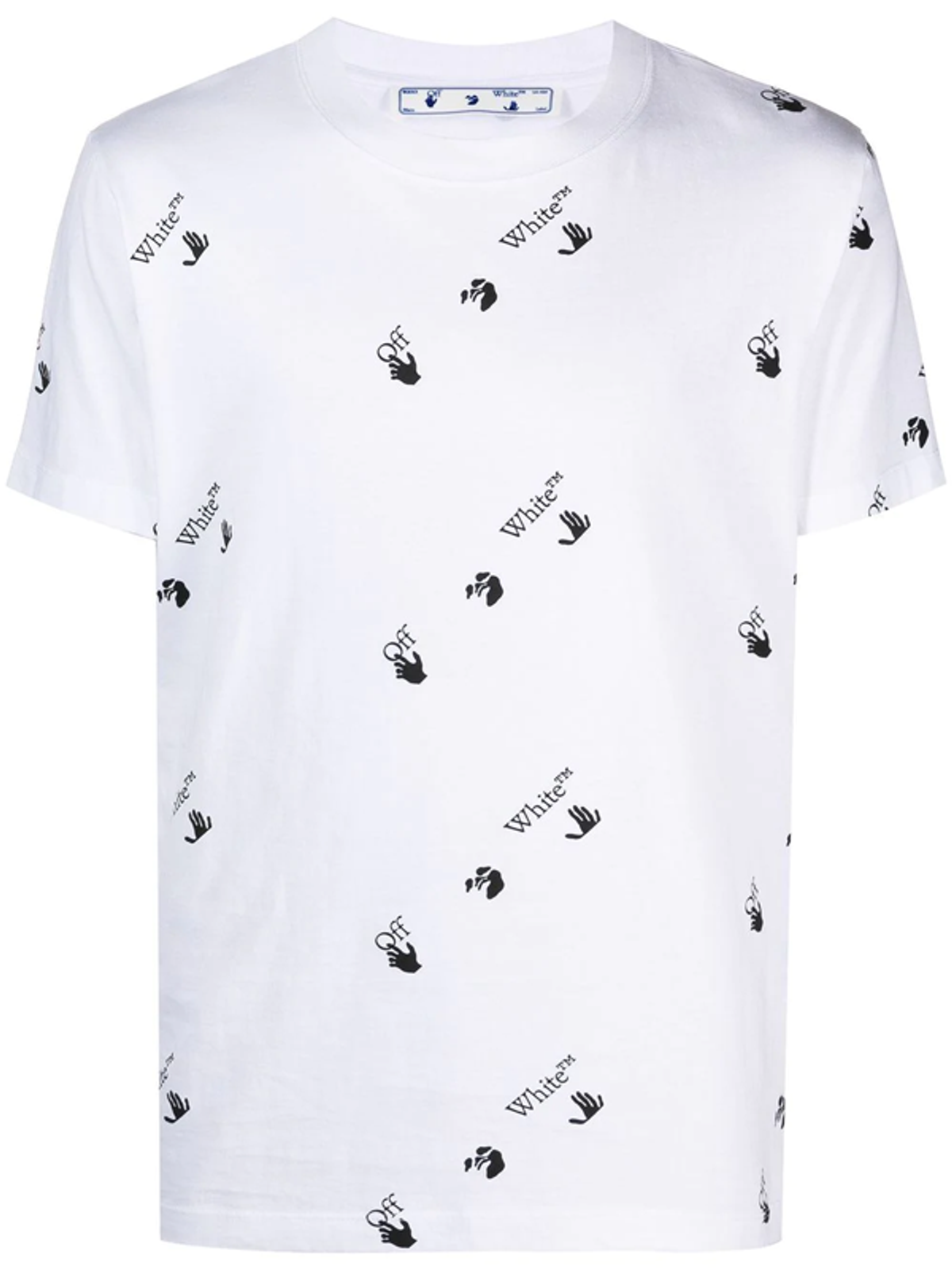 Off-White All-over Logo T-shirt In White