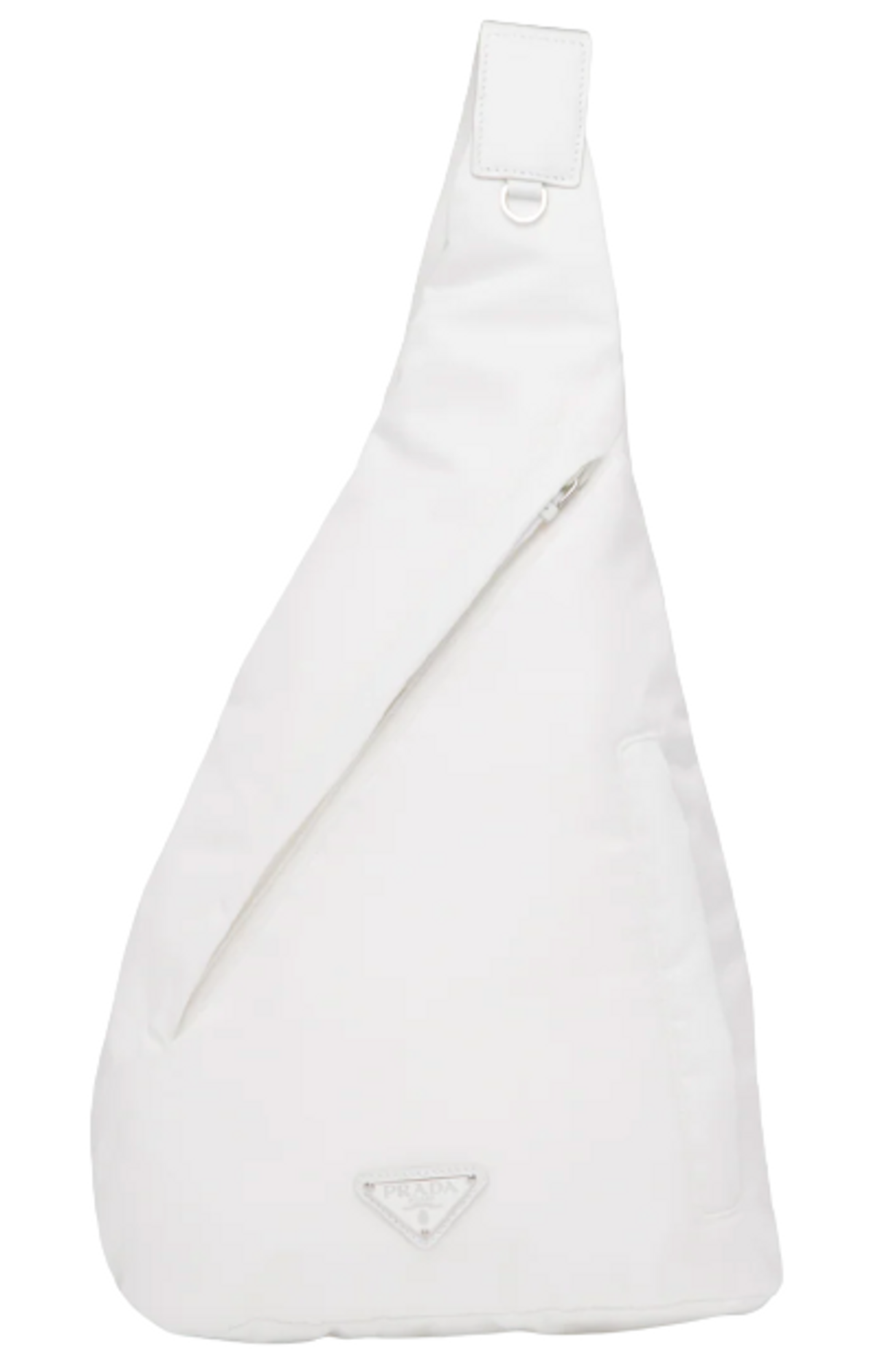Prada Re-Nylon and Leather White Backpack