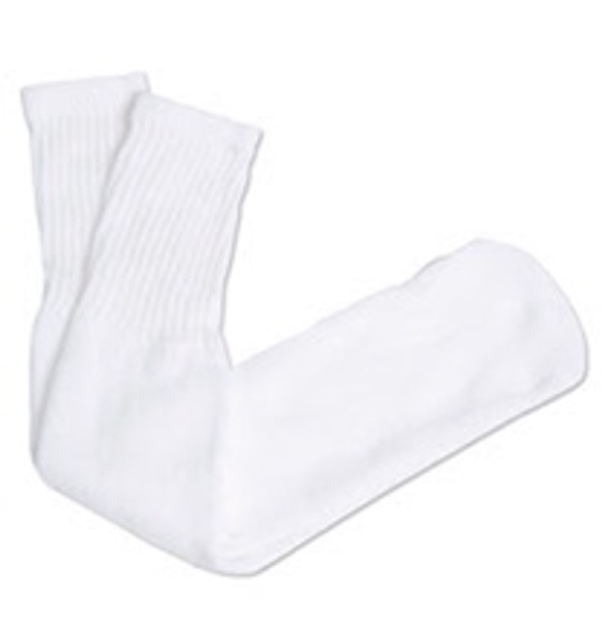 No Name White Long Tube Socks (4 pack)