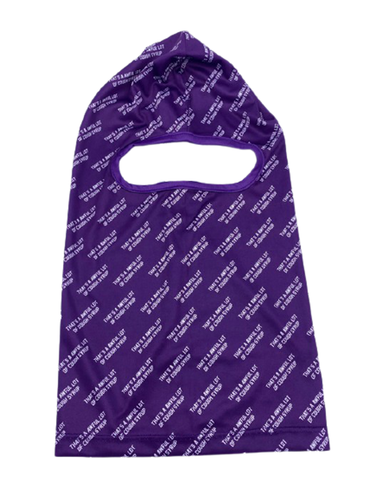 Cough Syrup Purple Ski Mask