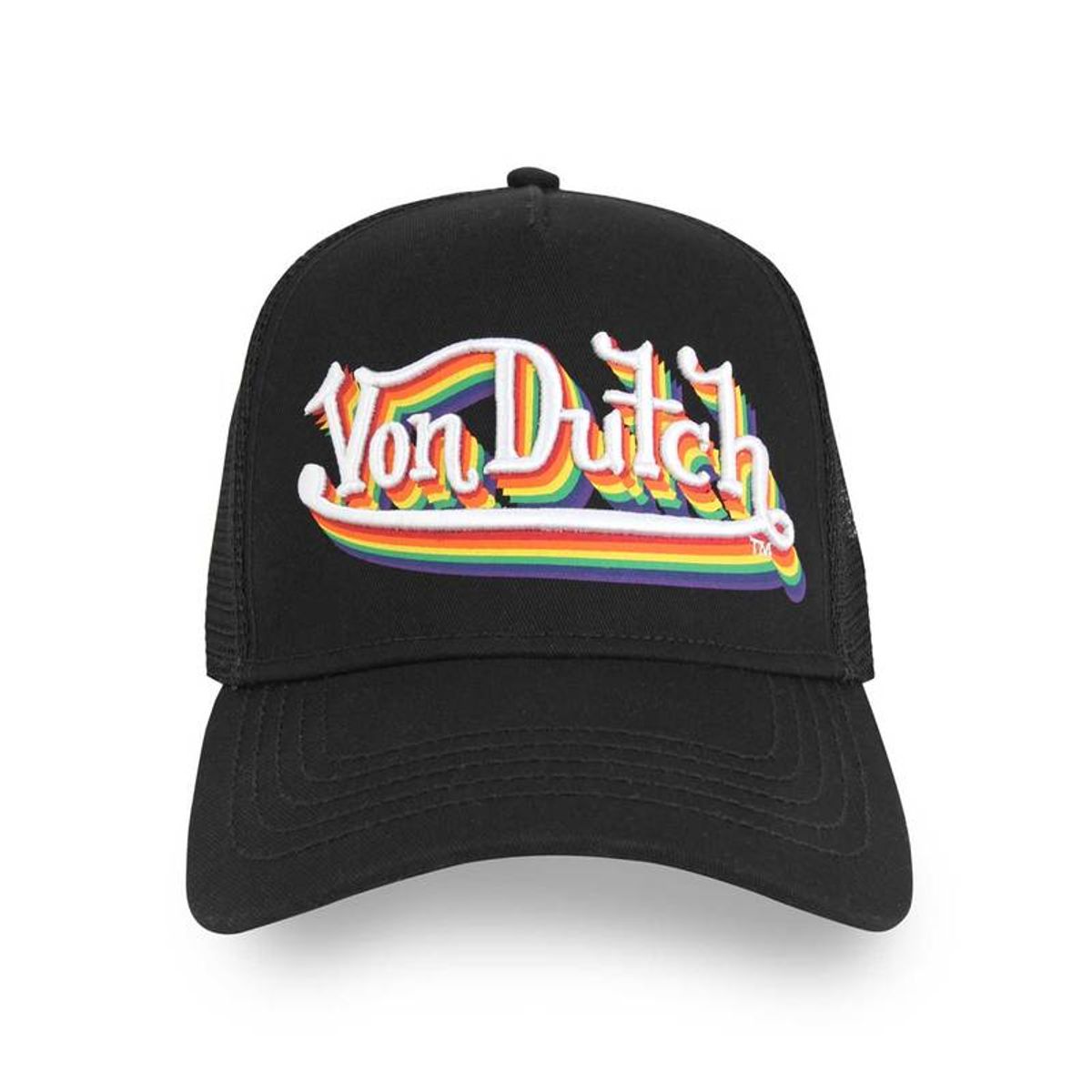 Von Dutch Rainbow Embroidered Logo Trucker
