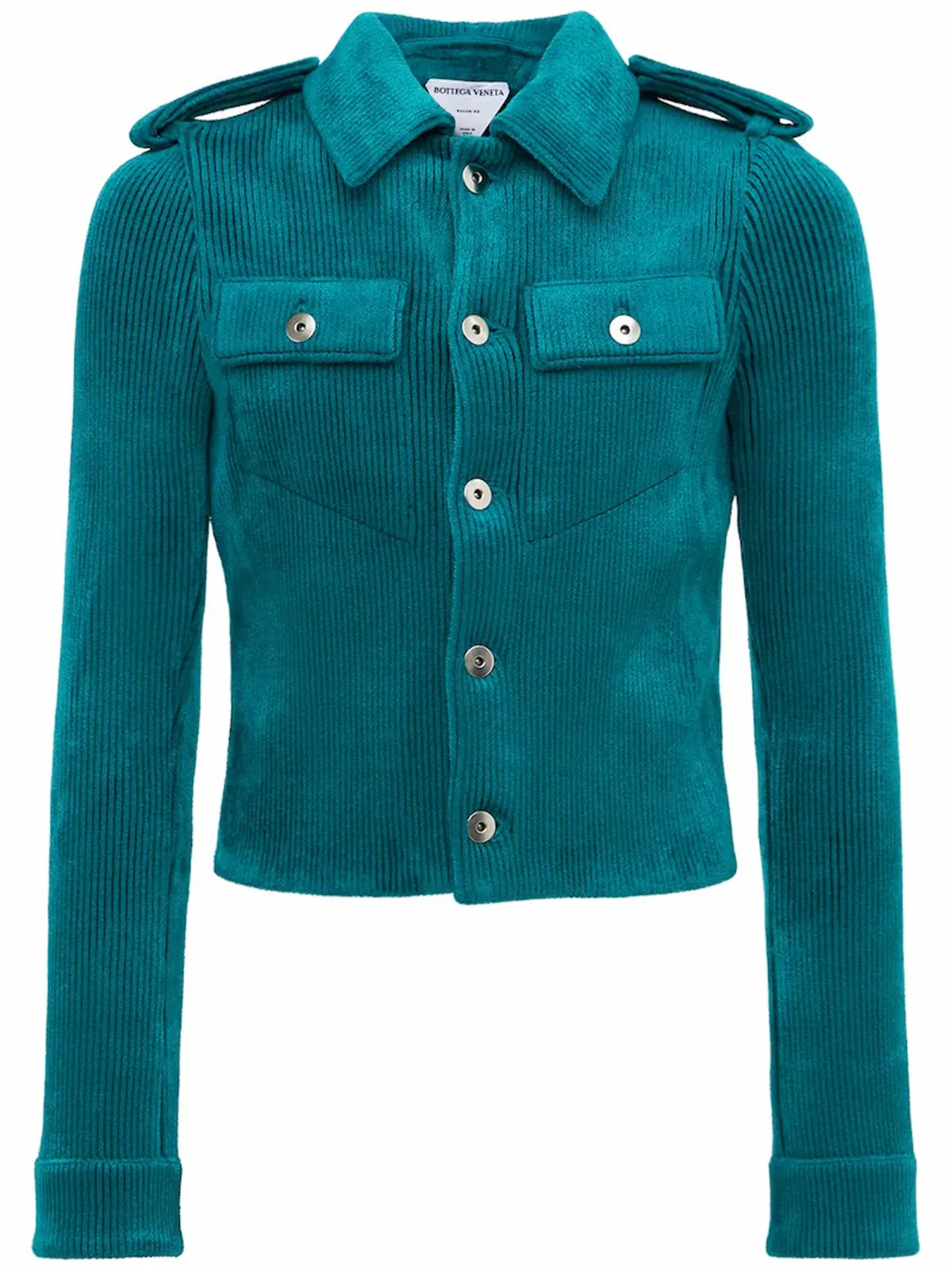 Bottega Veneta Compact Uniform Ribbed Velvet Blaster Jacket