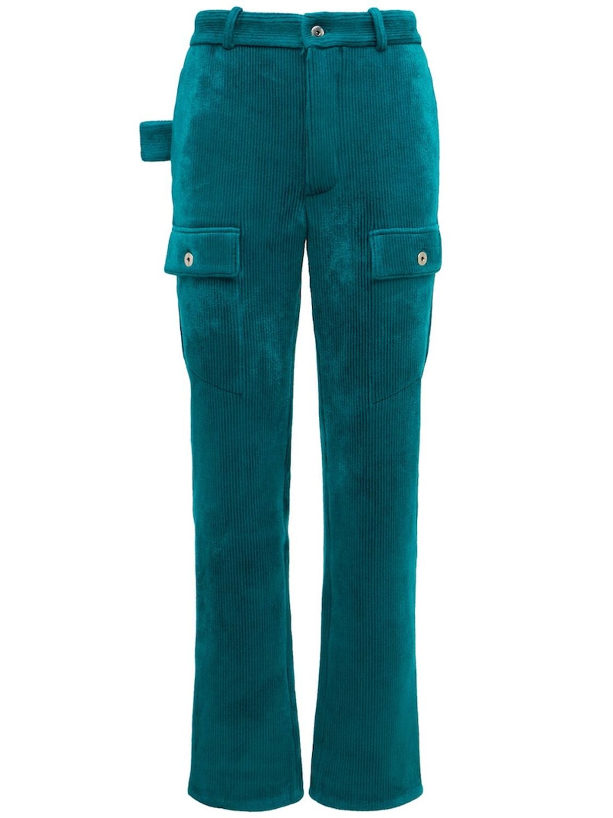 Bottega Veneta Ribbed Velvet Straight Blaster Pants